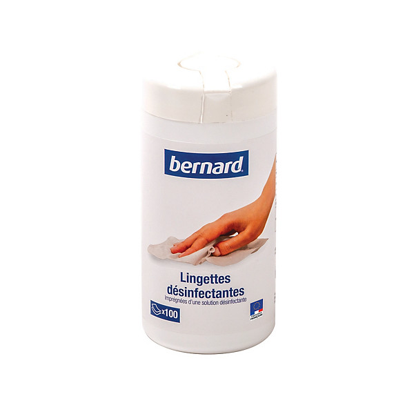 Lingettes désinfectantes multi-usages Bernard, boîte de 100