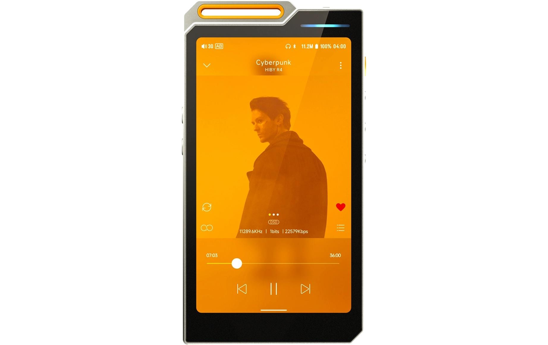 HiRes-Player R4 Orange; Silber<br>4-Wege Hi-Fi Android DAP