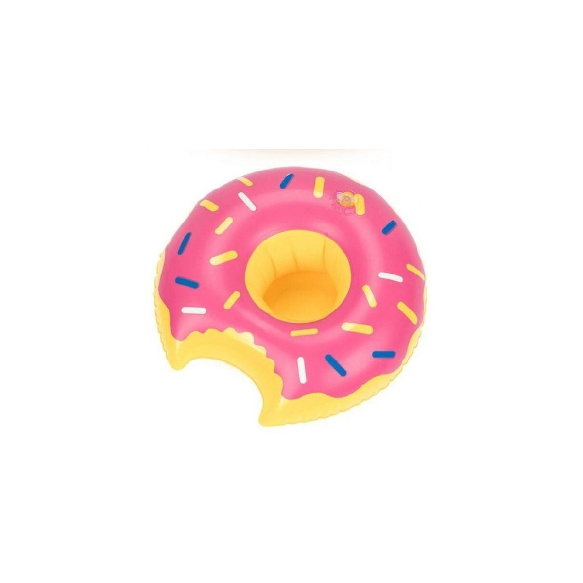 Oppblåsbar koppholder - Strawberry Donut