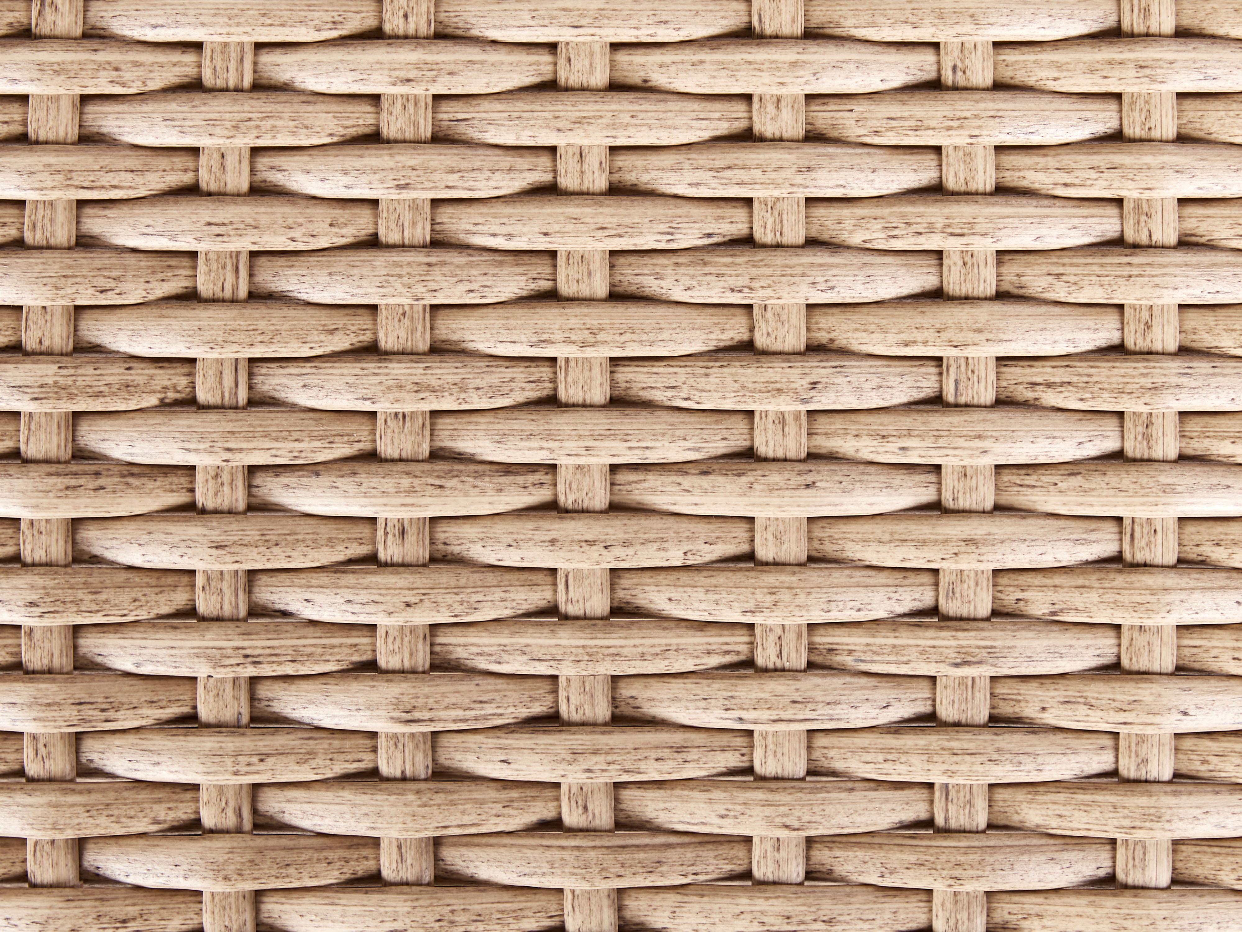 Loungeset met tafel 8-zits XXL rechtszijdig modulair PE rotan Zandbeige