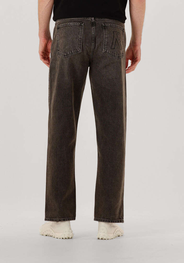antraciet represent straight leg jeans r2s split denim