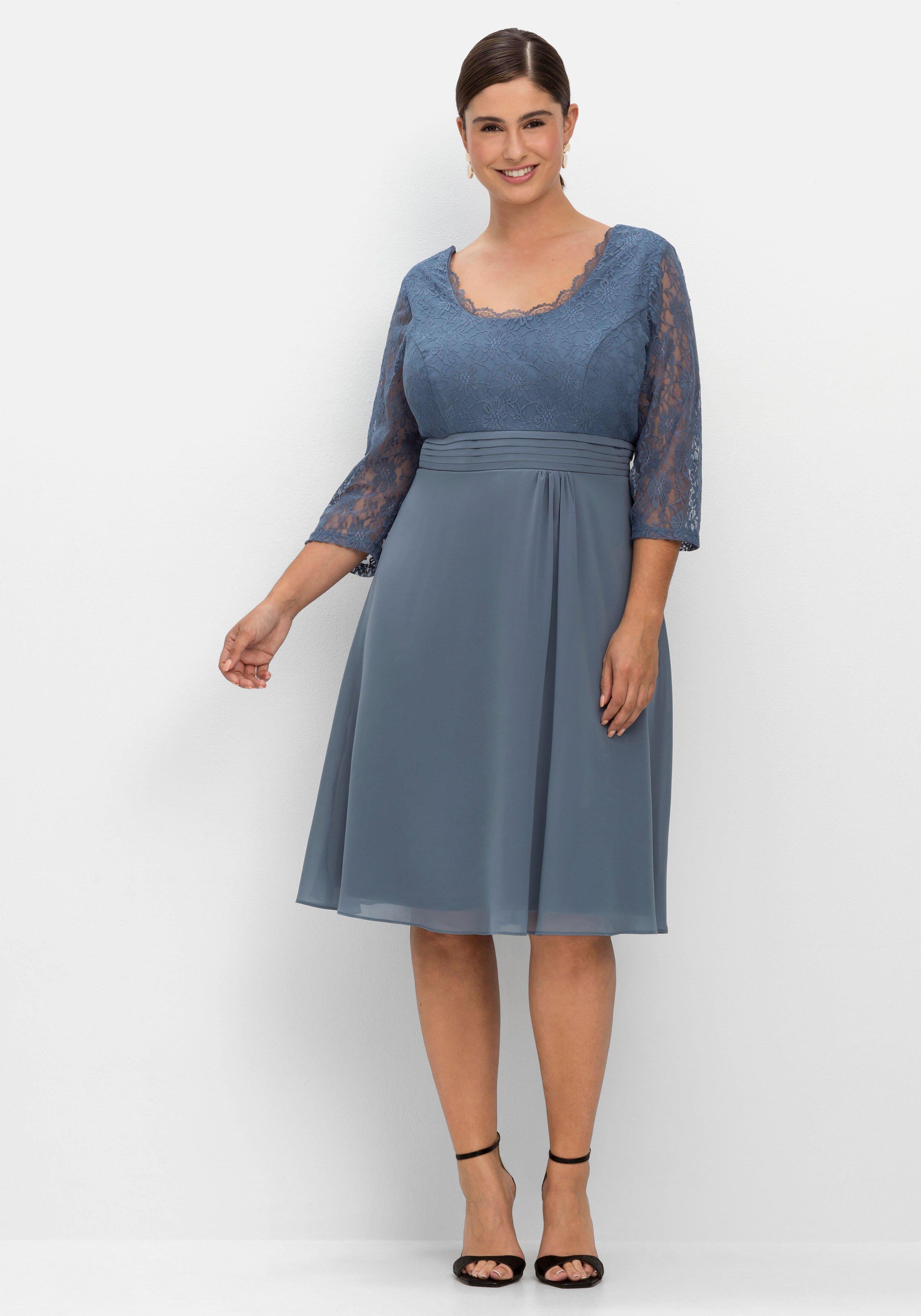 Cocktailkleid mit floraler Spitze