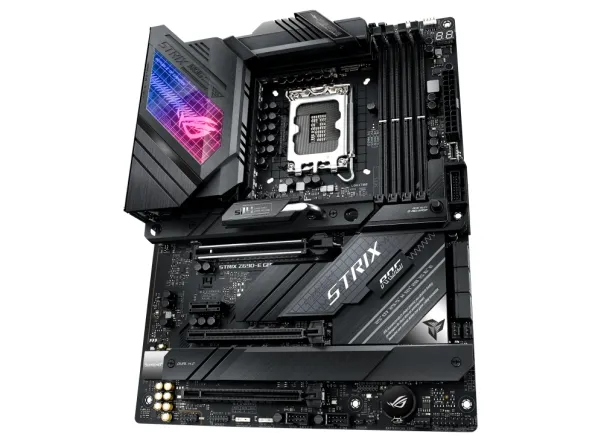 ASUS ROG STRIX Z690-E GAMING WIFI - Bundkort - ATX - LGA1700 sokkel - Z690 Chipset - USB-C Gen 2x2, USB-C Gen2, USB 3.2 Gen 1, USB 3.2 Gen 2 - 2.5 Gigabit LAN, Wi-Fi, Bluetooth - onboard grafik (CPU påkrævet) - HD Audio (8-kanaler)