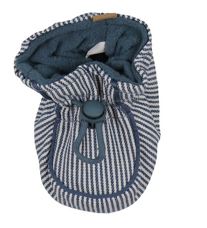 Melton Hausschuhe - Striped - Dark Denim