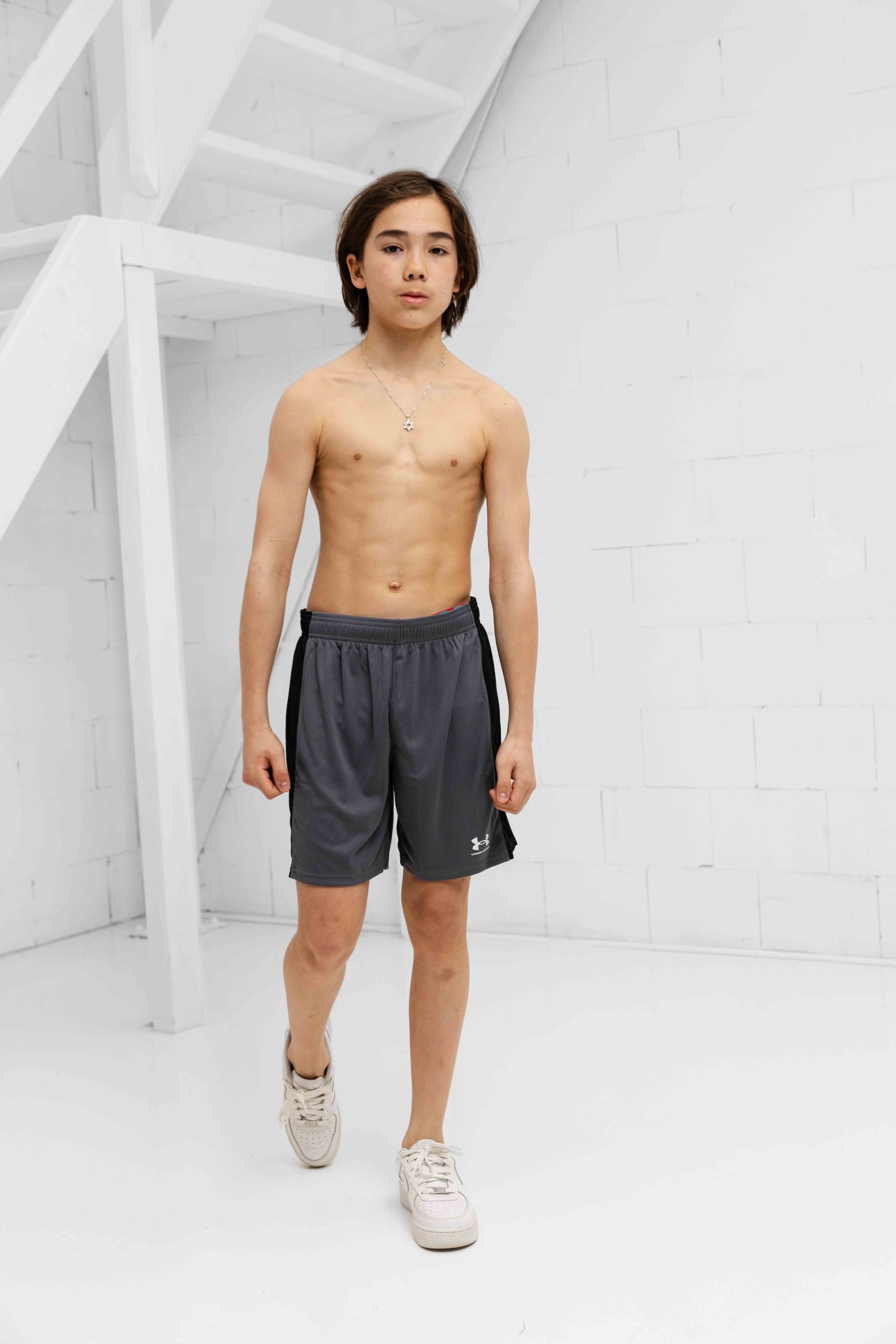 Under Armour Challenger Knit Korte Broek Kids Grijs