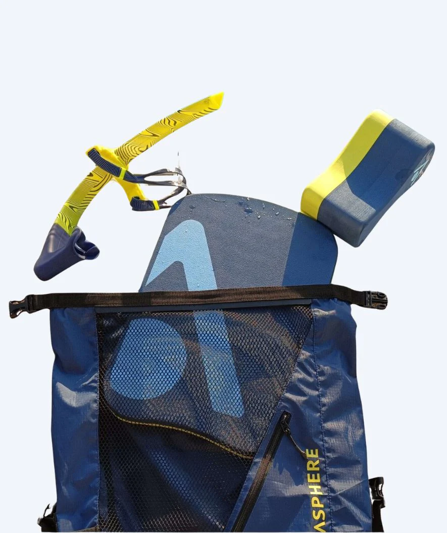 Aquasphere svømmenet - Gear 30L - Mørkeblå/gul