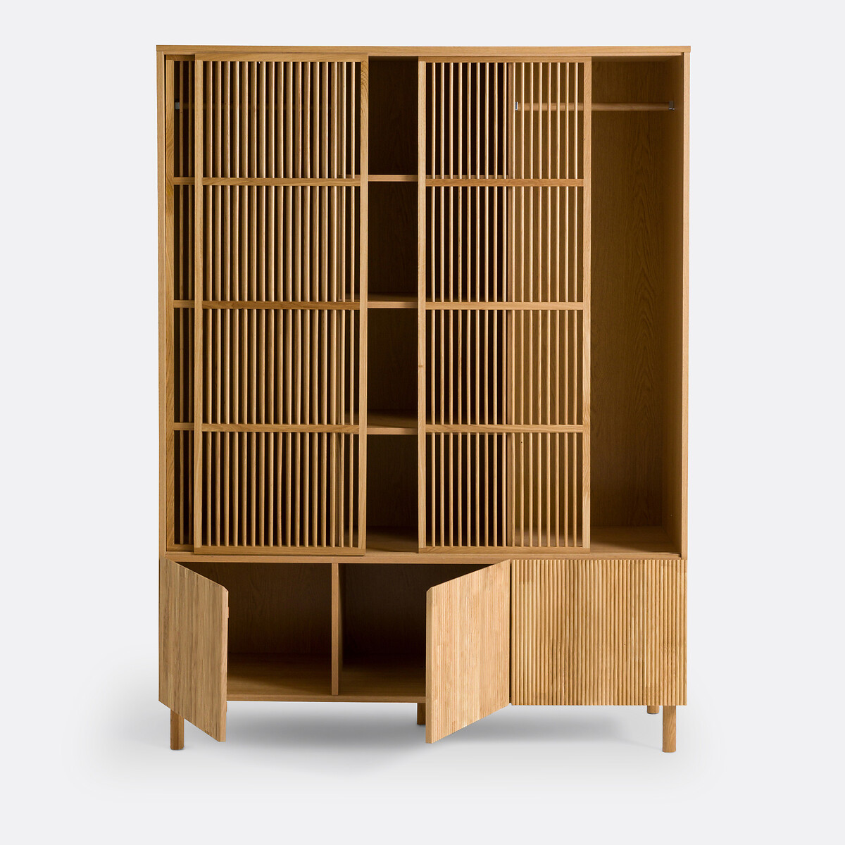 LA REDOUTE INTERIEURS<br>Armário de carvalho, 6 portas, Bilbao