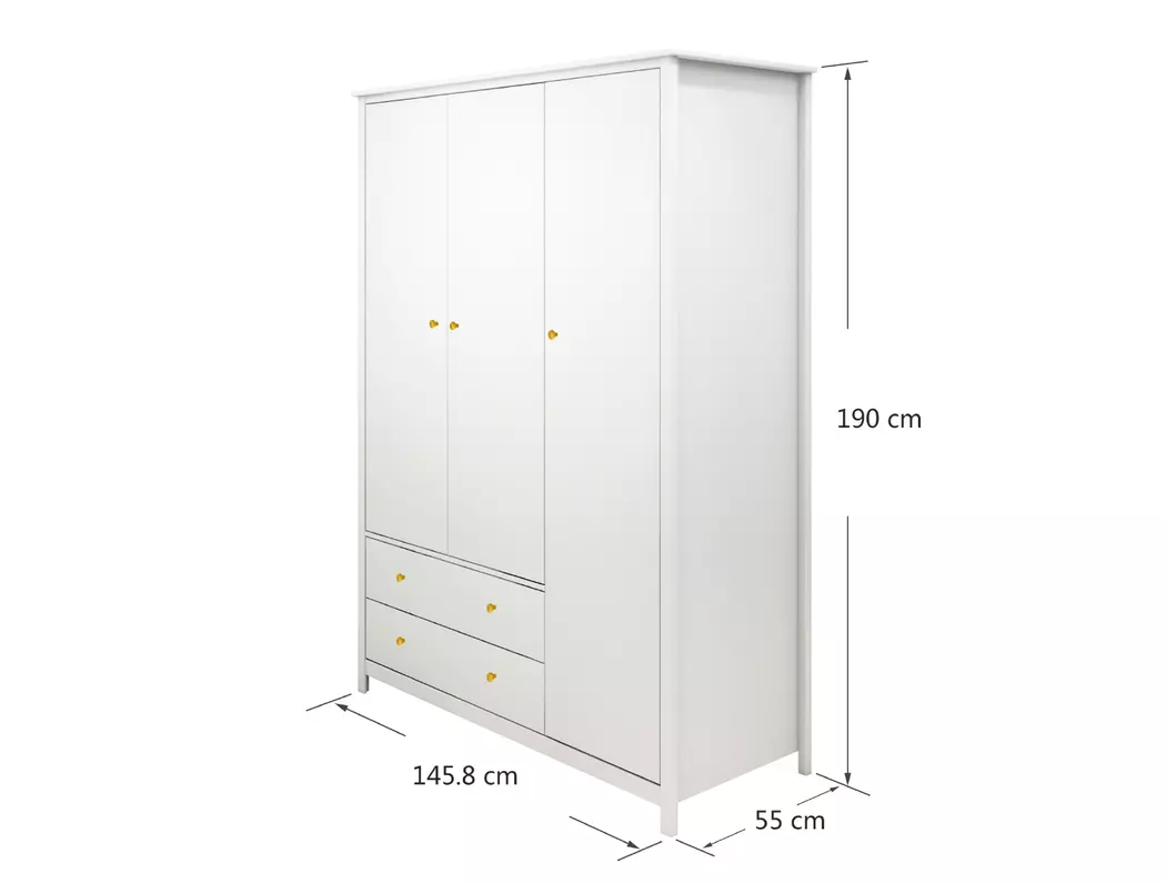 Kleiderschrank 3-trg. Luna