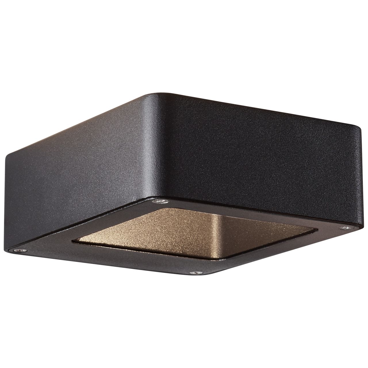 BRILLIANT Golda LED Außenwandleuchte 15x12cm schwarz | 1x LED integriert, 6.9W LED integriert, (Lichtstrom: 660lm, Lichtfarbe: 3000K)