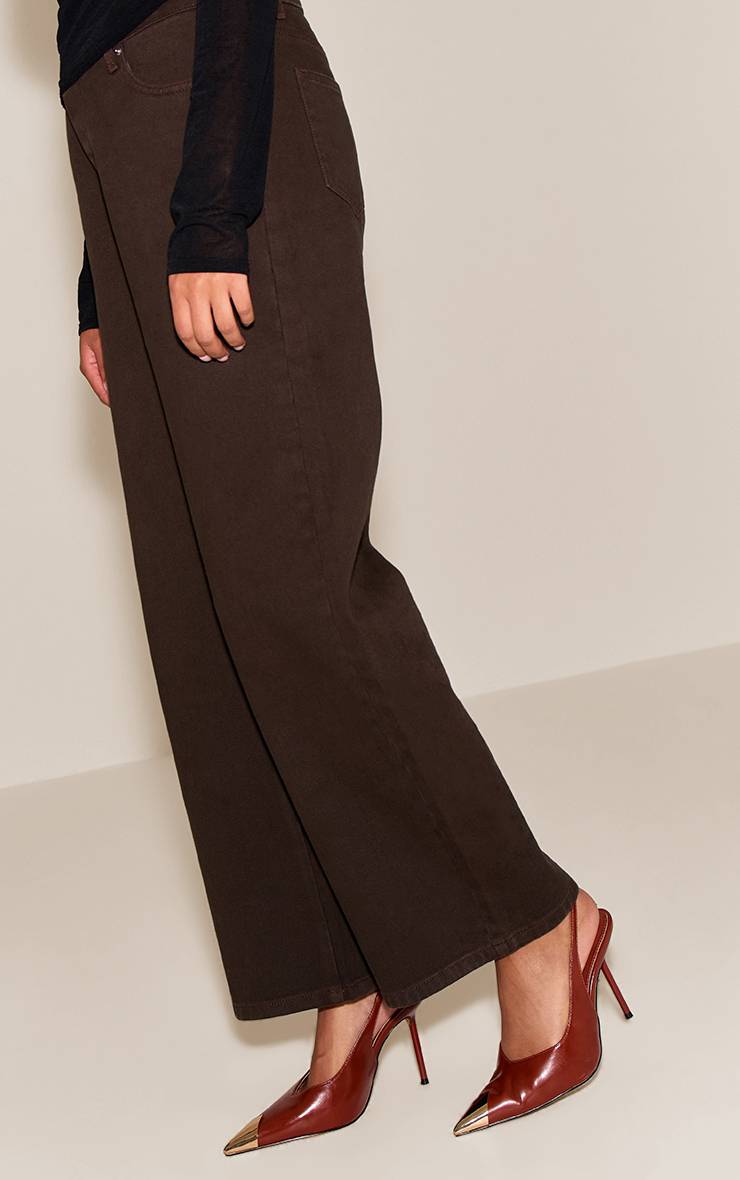 Marron Escarpins Slingback À Bout Doré Effet Froissé