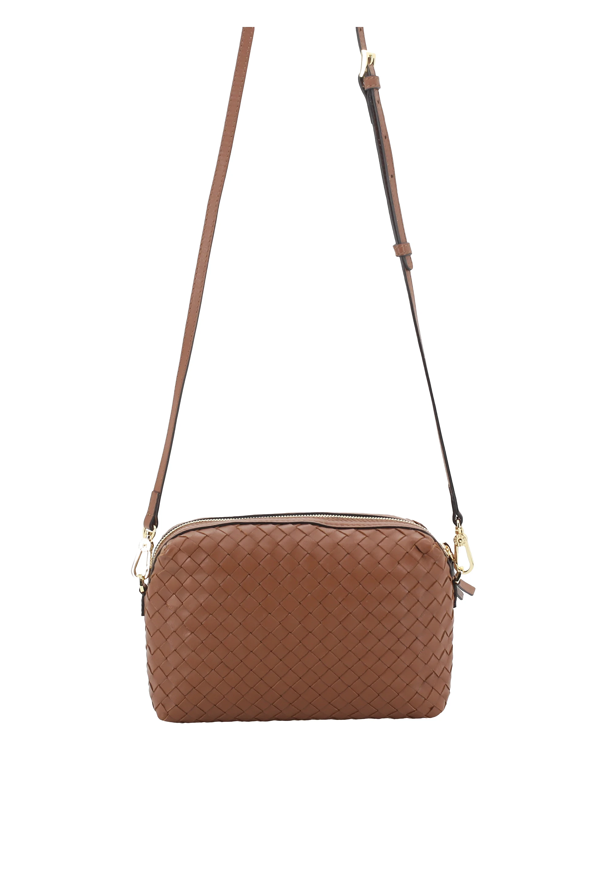 Cross body bag KAIA Leather Piuma weaving Standard