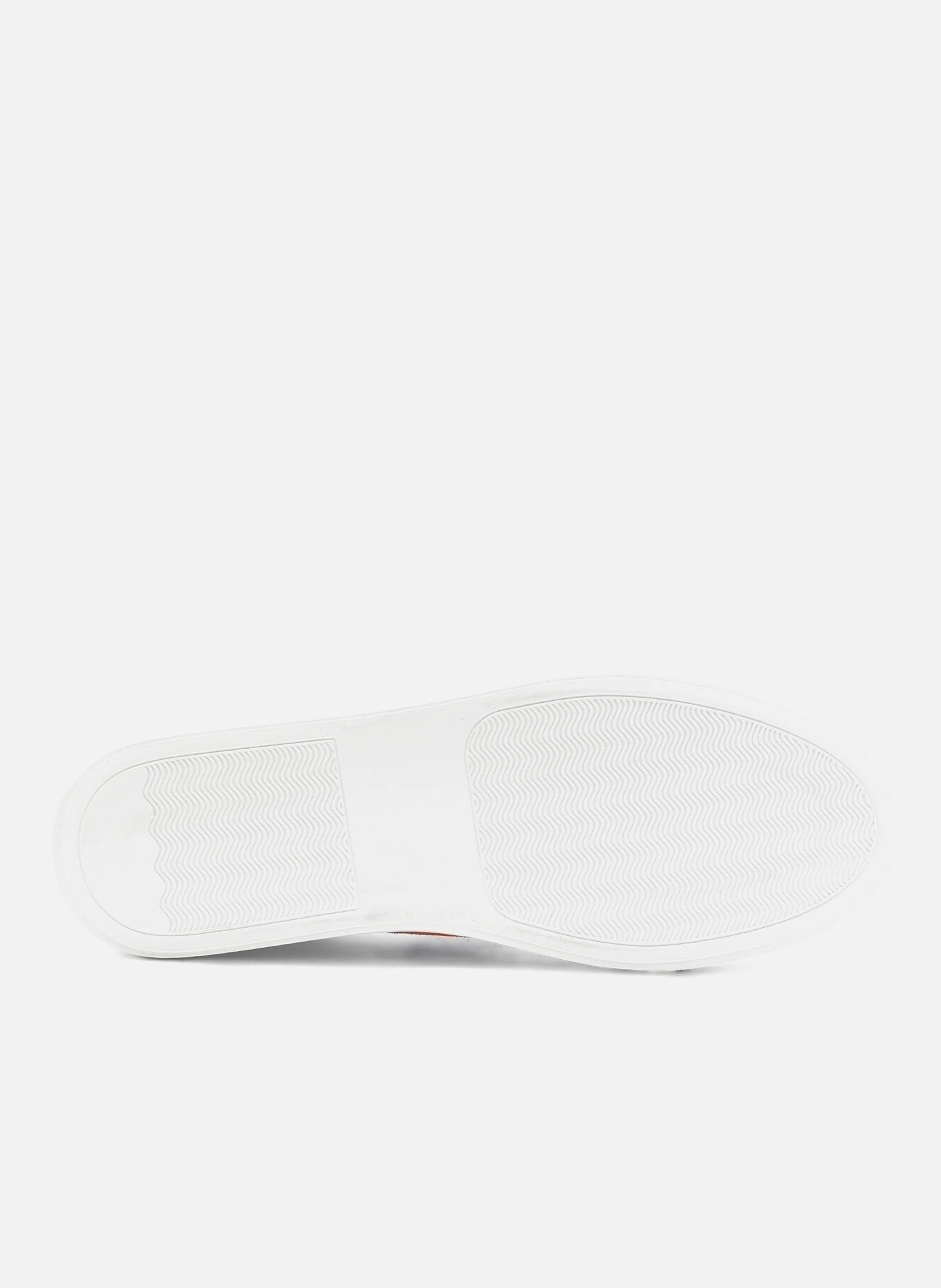 Baskets mif cuir grainé | Marron