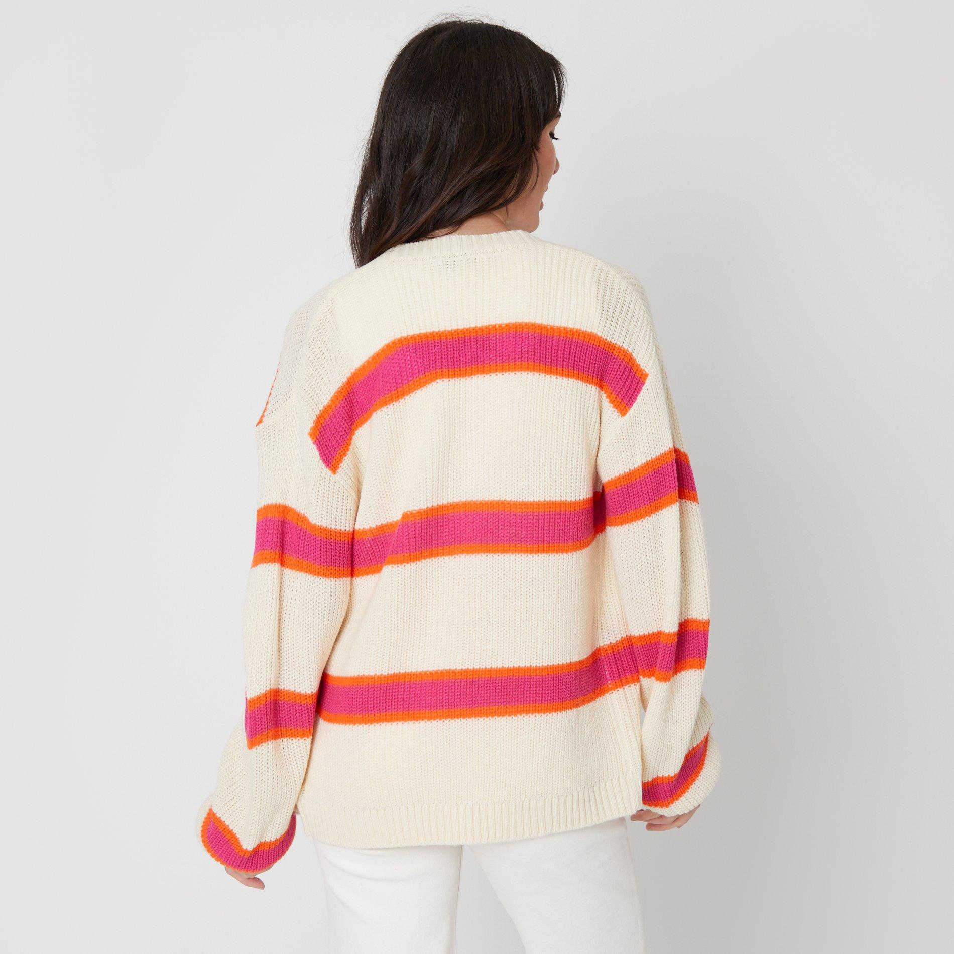 Be You Ladies Stripe Cardigan