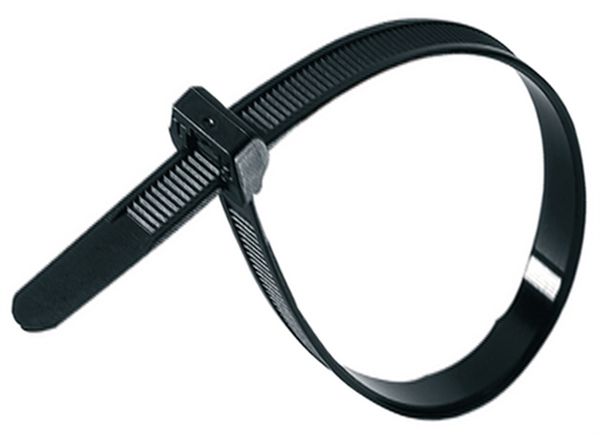 KABELBINDER-SET für Korbbefestigung  schwarz