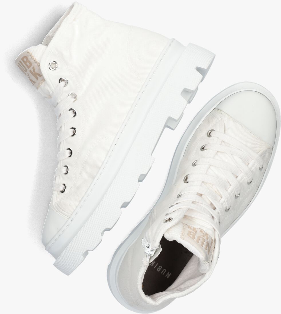 NUBIKK witte nubikk hoge sneaker monro charly