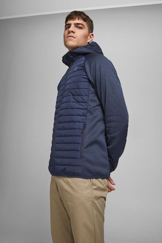 JACK & JONES JJEMULTI QUILTED JACKET NOOS - Heren Jas - Navy Blazer - Polyester