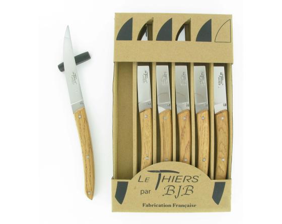Le Thiers ® Table Chêne - coffret de 6 pièces Couteau de Table Le Thiers ® par BJB