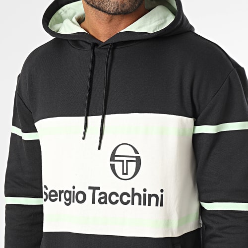 Sweat Capuche 40385 Leanna Noir Blanc