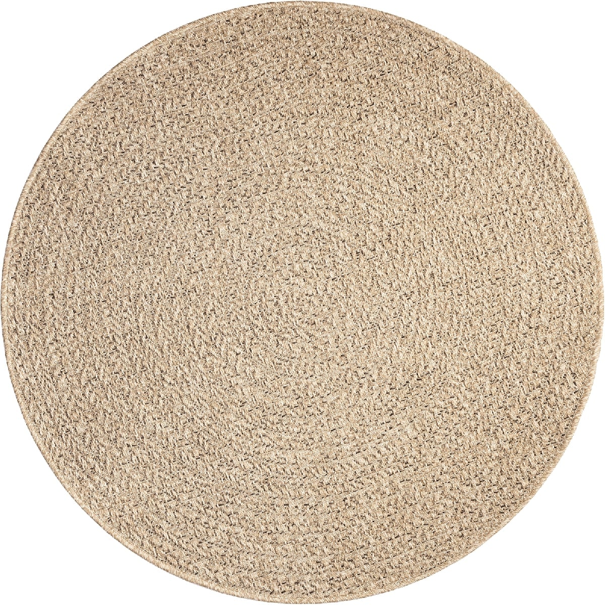 the carpet Teppich »Kansas« rund 1 mm Höhe moderner robuster In und Outdoor Teppich Jute Look
