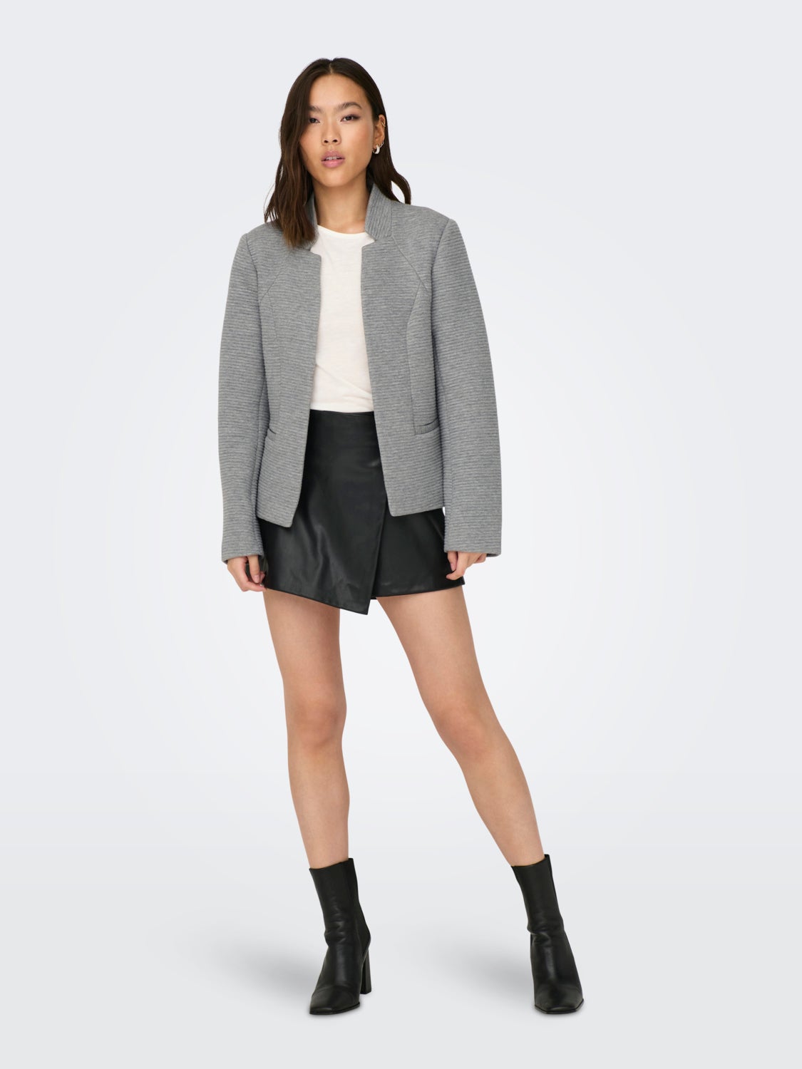 ONLADDY-LINKA Blazer Medium Grey Melange