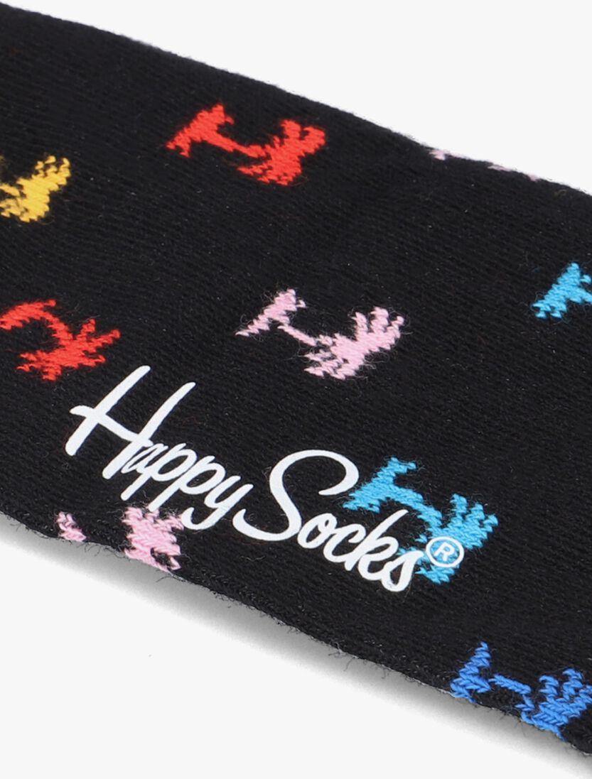 HAPPY SOCKS zwarte happy socks sokken palm