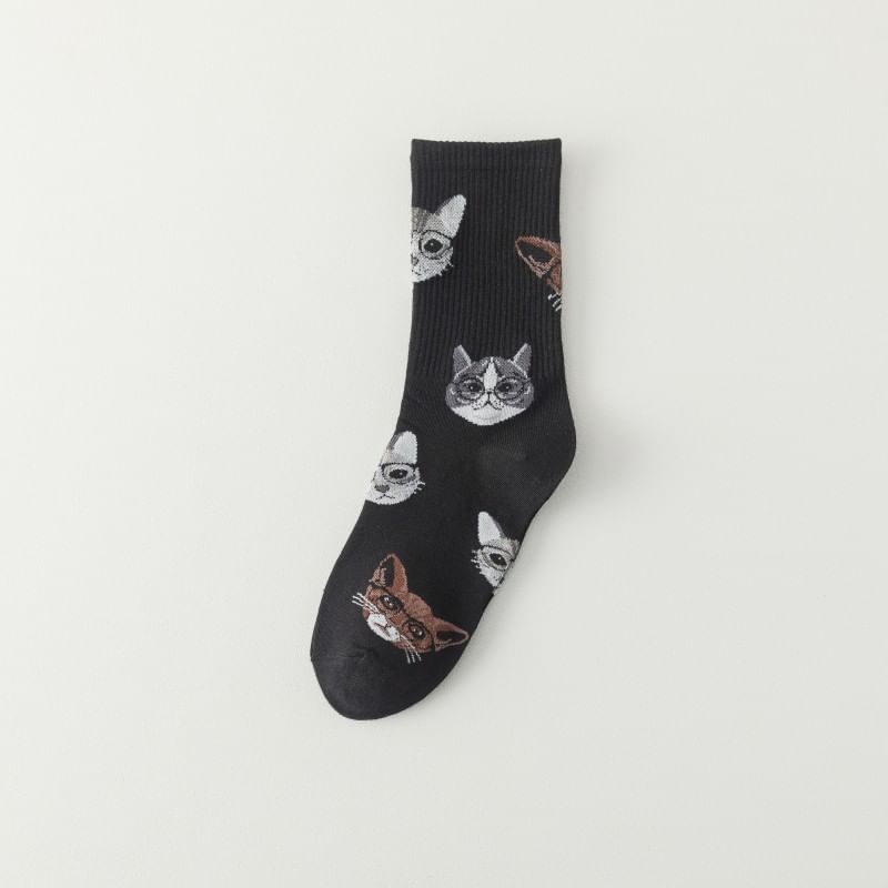 Autuna - Korte sokken met kattenmotief