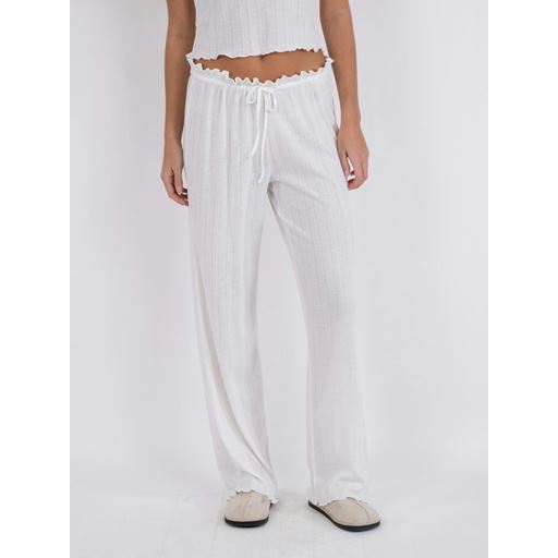 Neo Noir Serafina Pointelle Bukser, White, 34