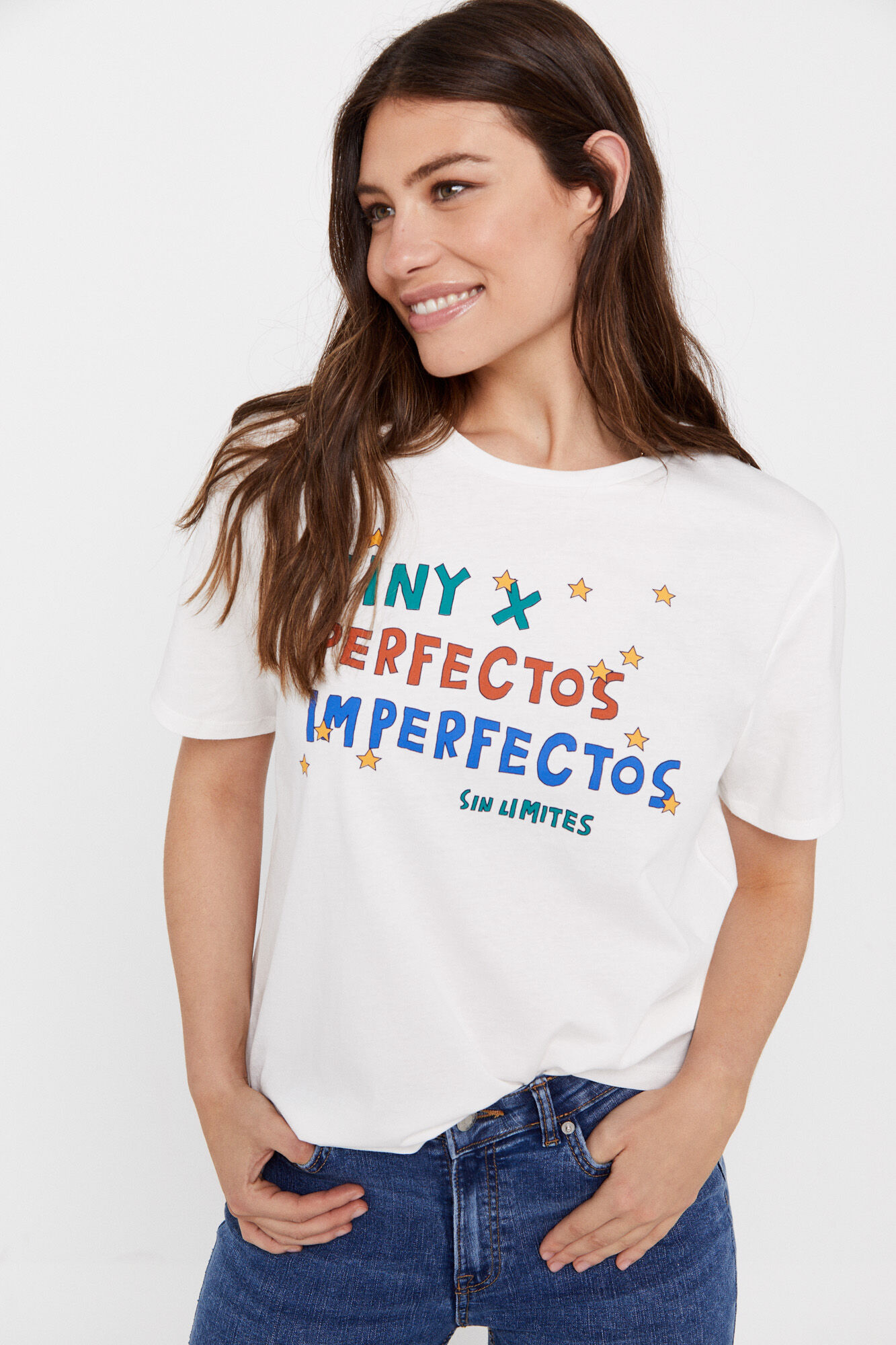 Camiseta unissex para adultos - Branca