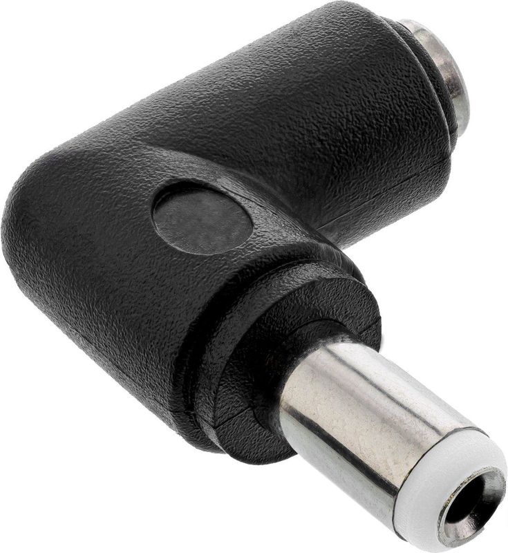 DC Haakse Adapter - Zwart - 5,5 x 2,5 mm - Max. 5V/3A (15W)