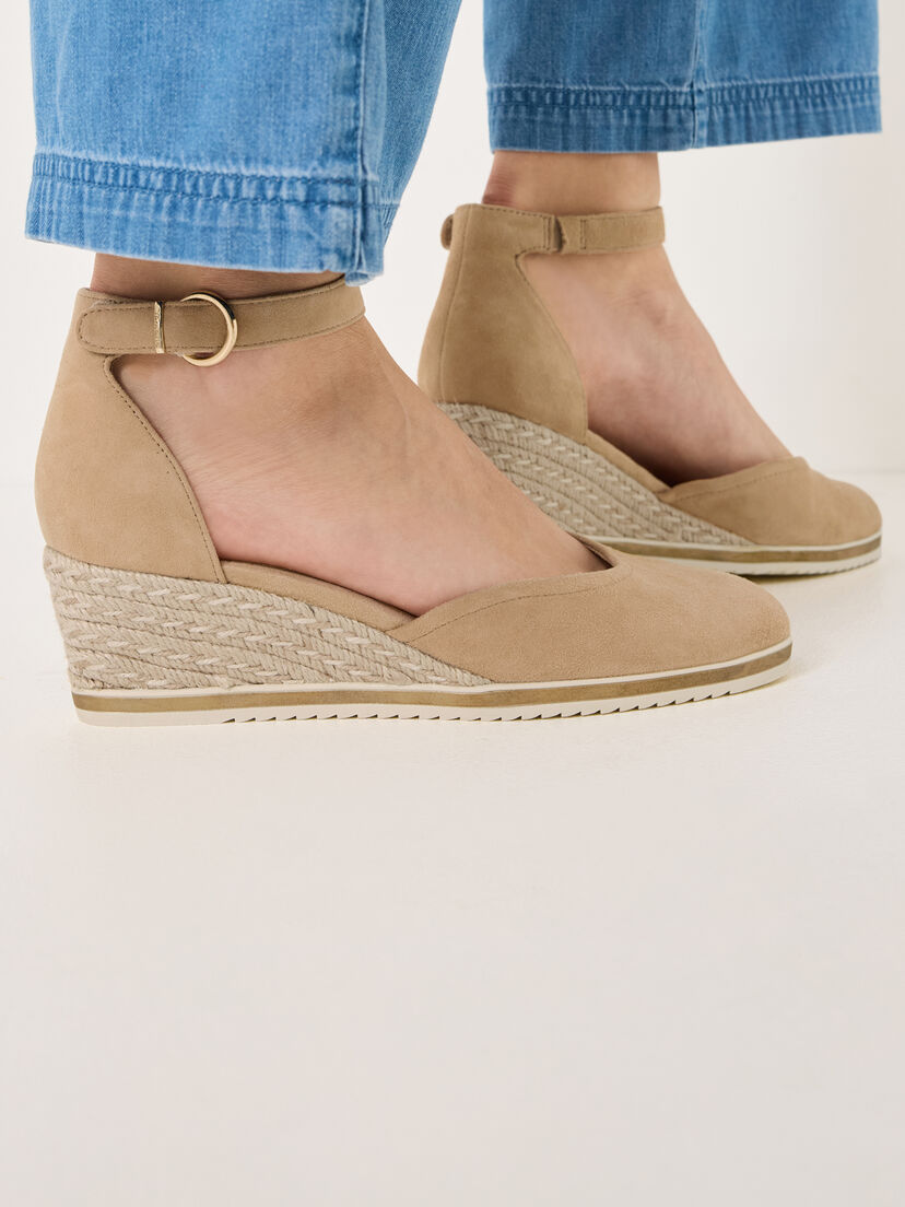Leren Sleehakpumps - bruin