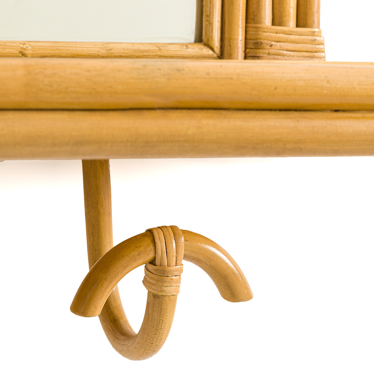 LA REDOUTE INTERIEURS<br>Espelho de rattan com ganchos, Rivia