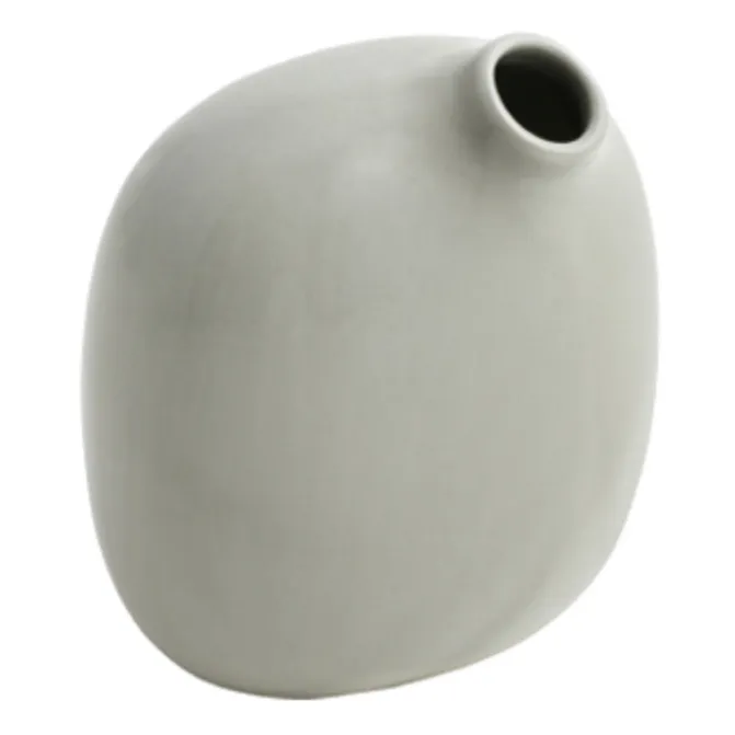 Kinto Vase Sacco 02 en porcelaine | Gris