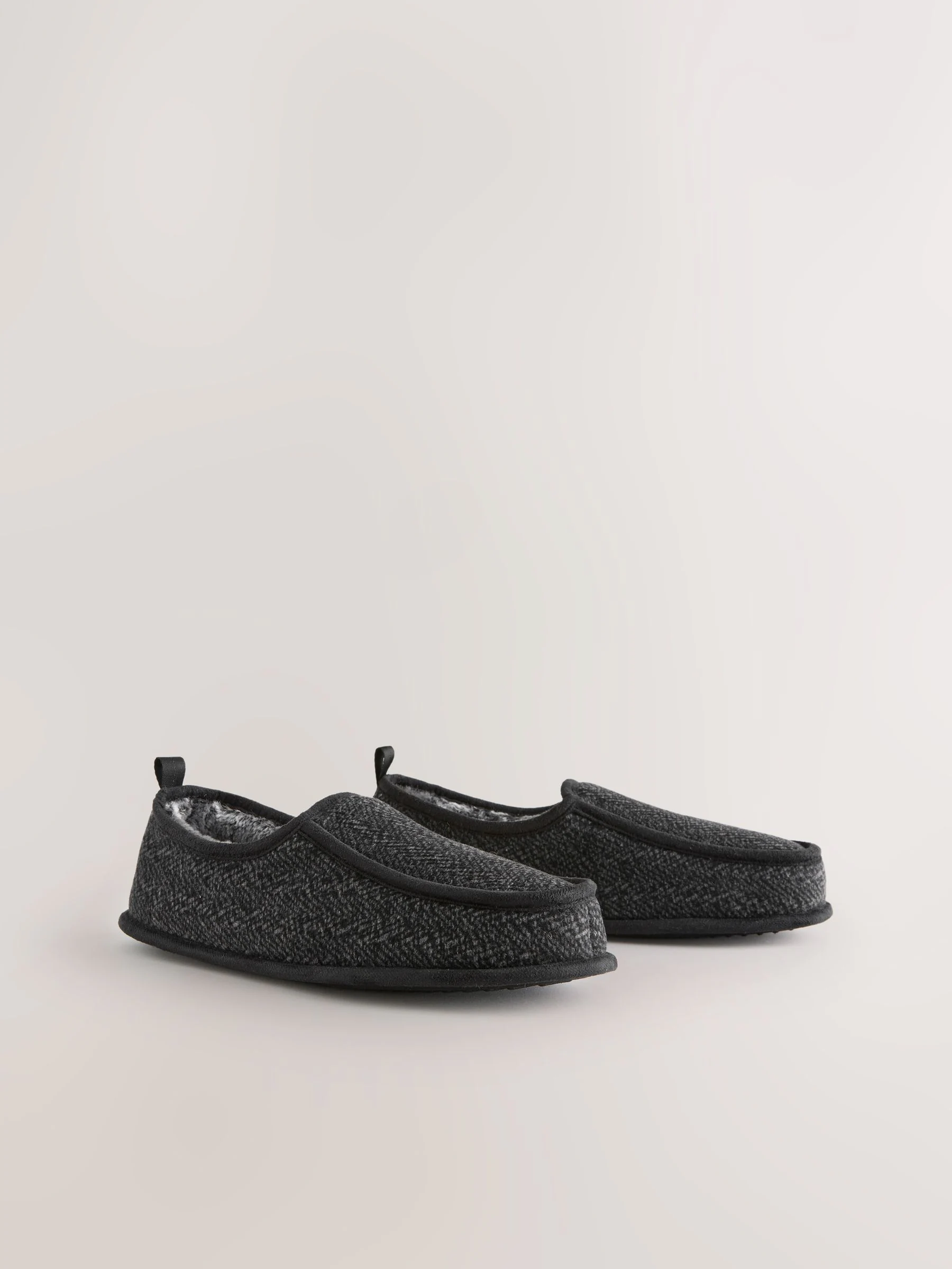 Grijs - Wide Fit Closed Back Slippers