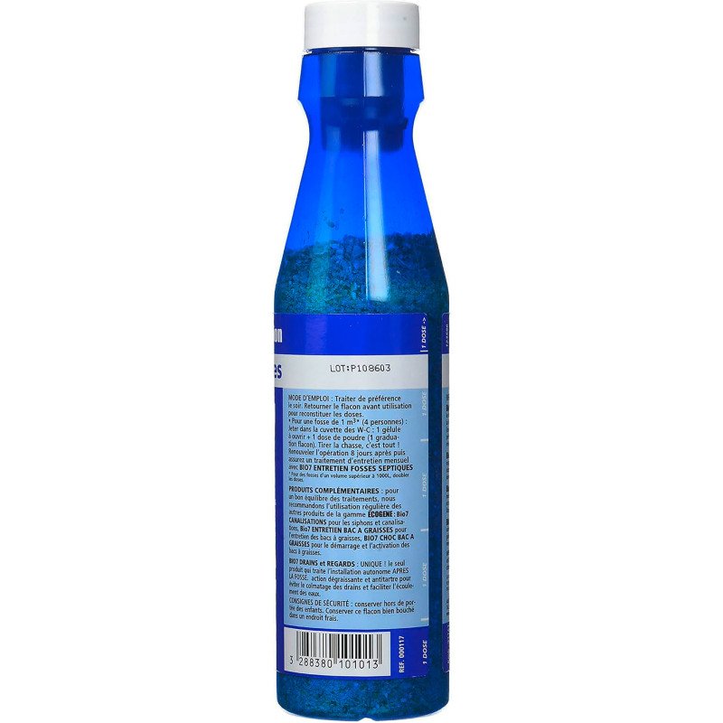 Bio 7 choc démarrage et réactivation fosses septiques 375 g