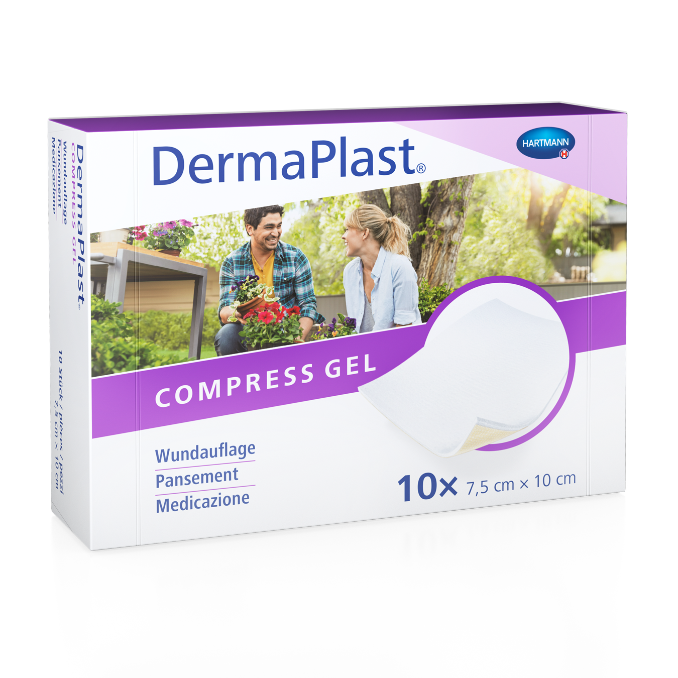 DERMAPLAST Compress Gel 7.5x10cm 10 Stk
