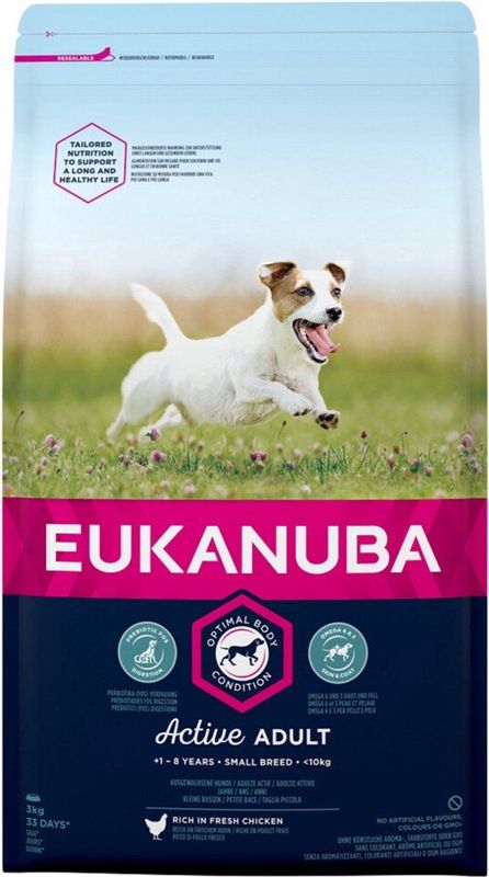 Eukanuba Active Adult Small Breed Kip - Hondenvoer - 3 kg