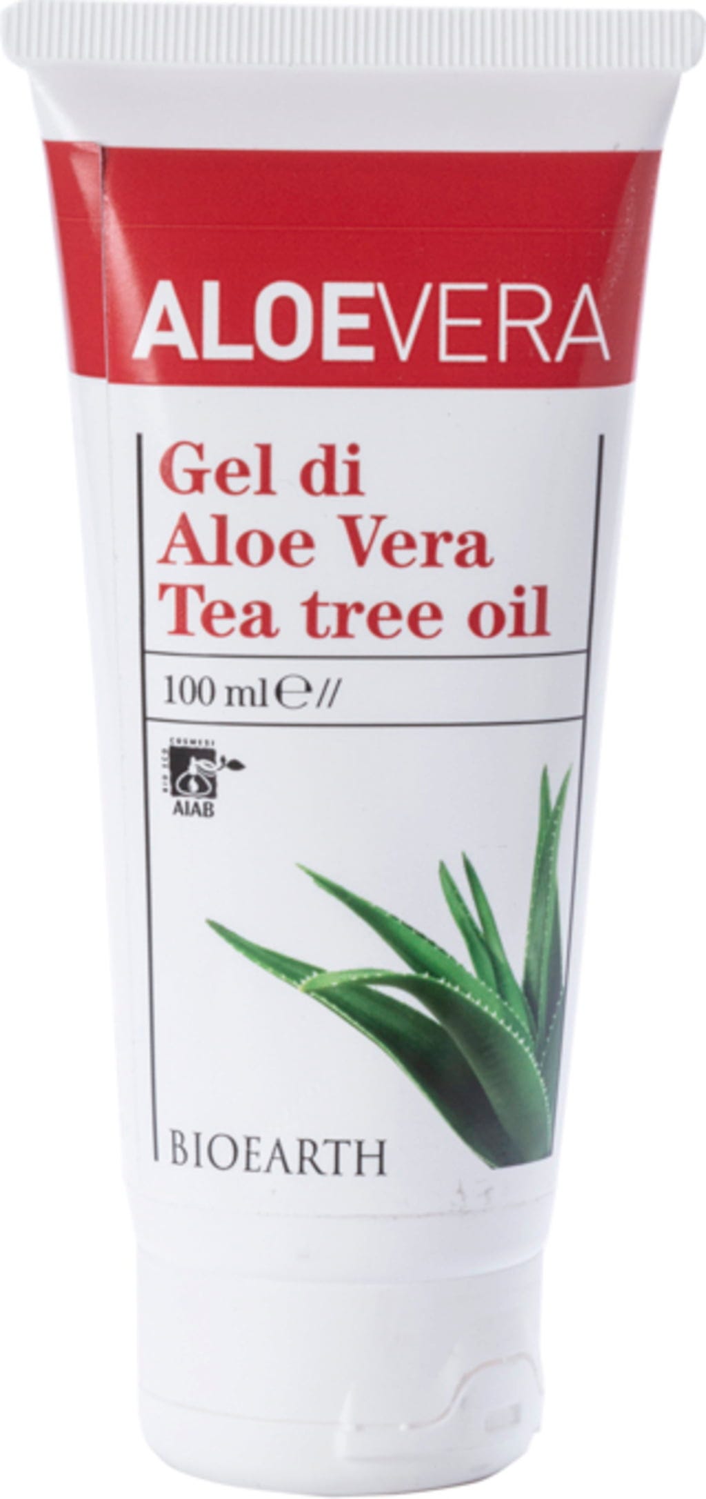 BIOEARTH  Aloe Vera Gel mit Bio-Teebaum, 100 ml