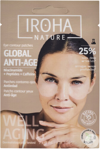 Iroha Patchs Yeux Niacinamide Caféine Et Peptides 1 Paire