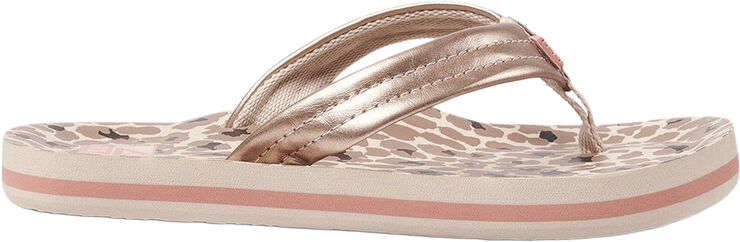 Reef Ahi Cheetah Klipklapper Pink