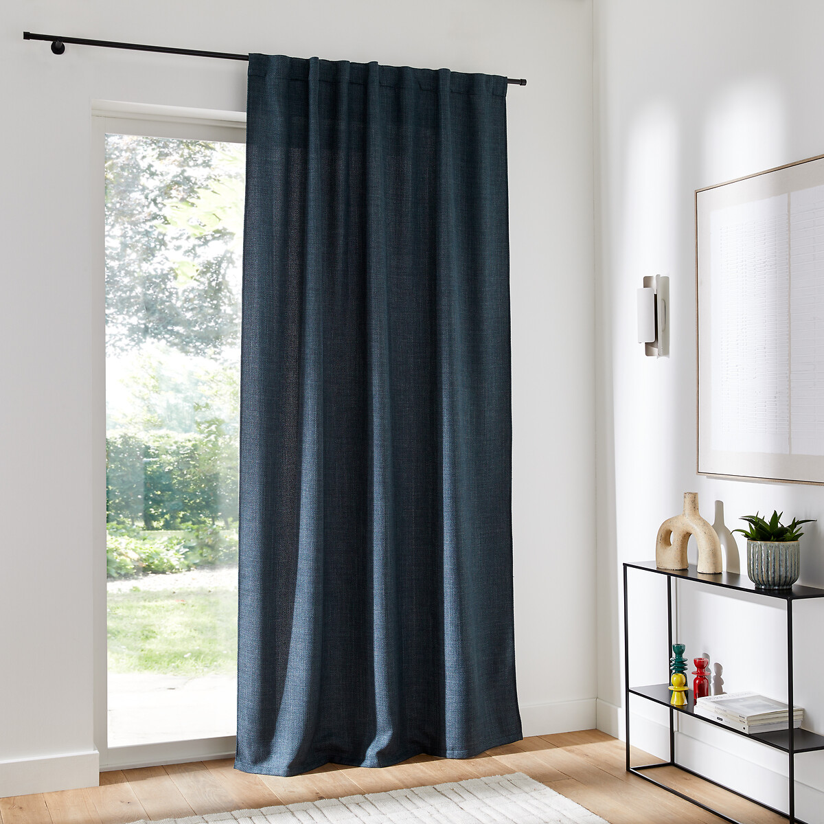 LA REDOUTE INTERIEURS<br>Cortina com acabamento trançado e laços ocultos Montego
