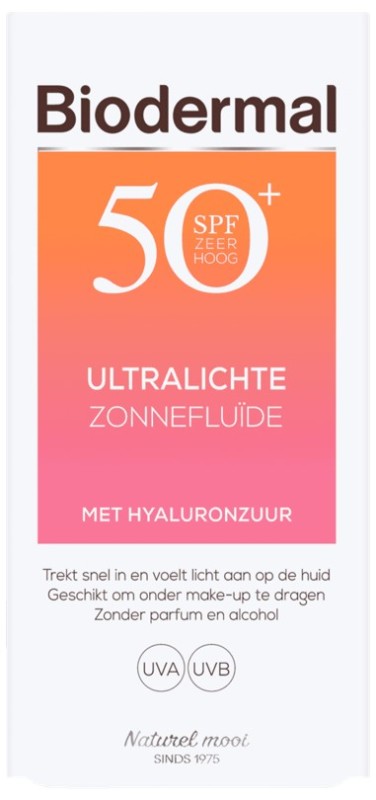 Biodermal Ultralichte Zonnefluide SPF50+ 40ml