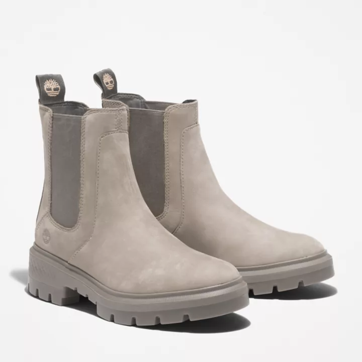 Bota Chelsea Cortina Valley Feminina na cor Cinza