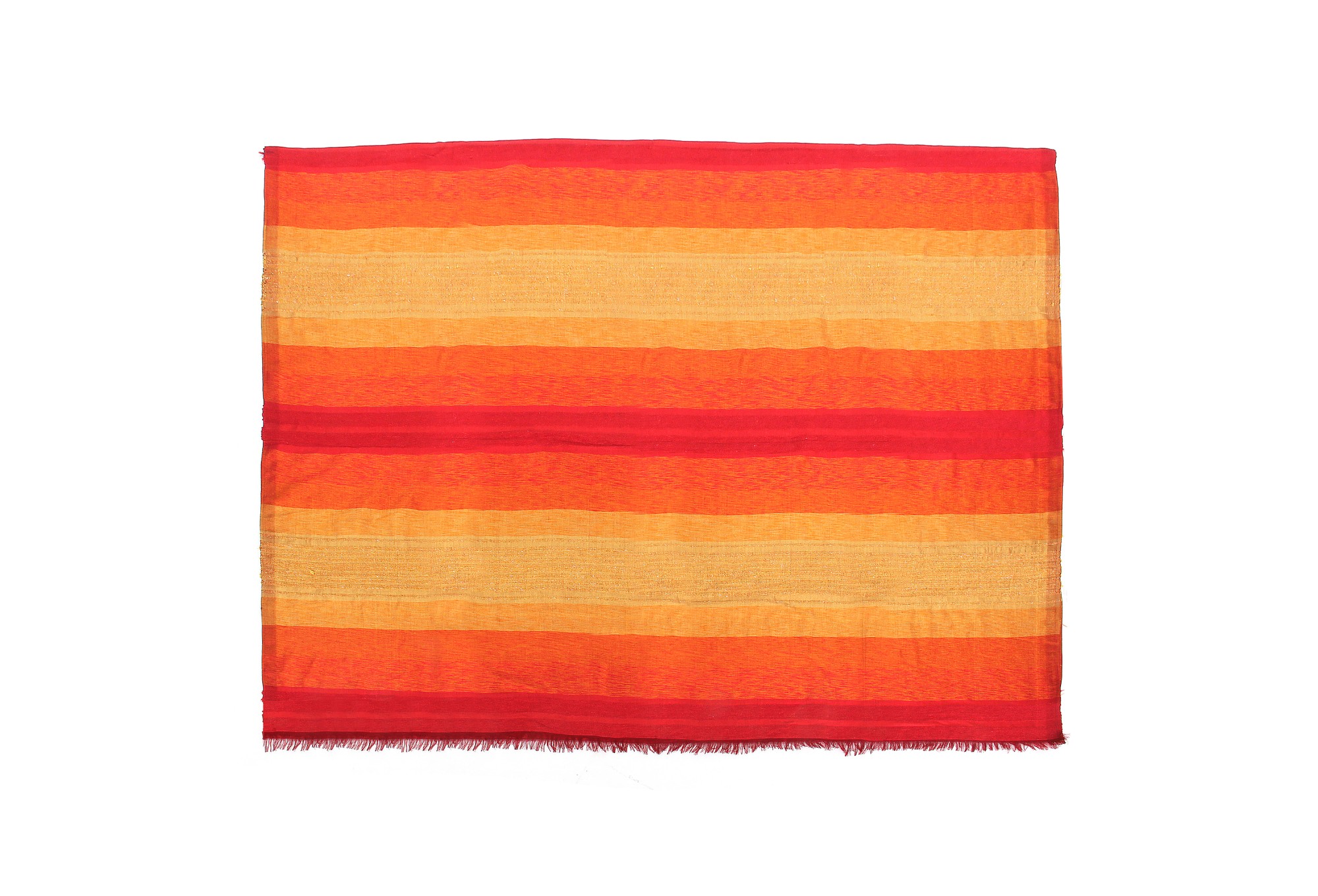 Decke aus Sabra 'Sunset', rot, gelb, T 300 cm, B 200 cm von fischer's lagerhaus
