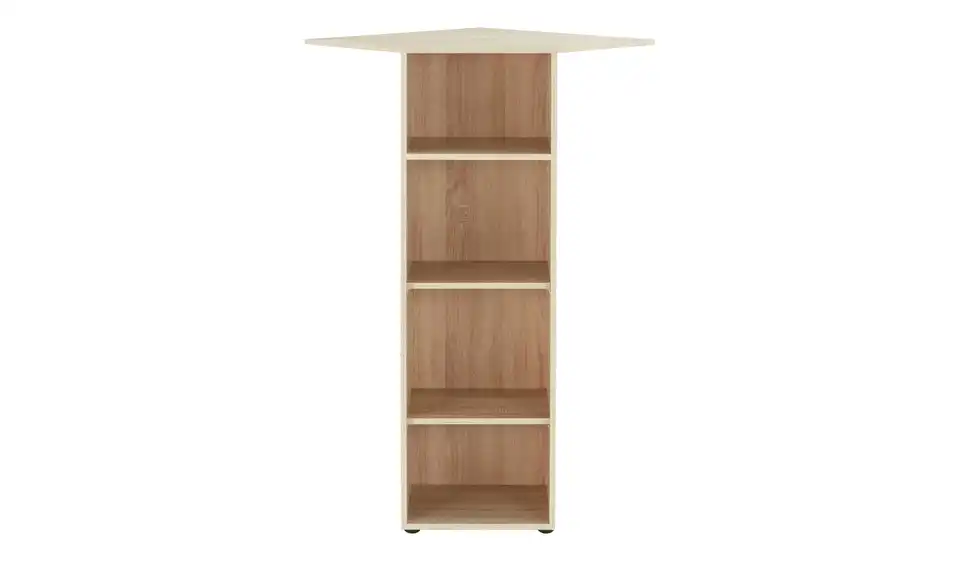 Eckregal Multischrank-System 126 cm Eiche sägerau (Nachbildung)