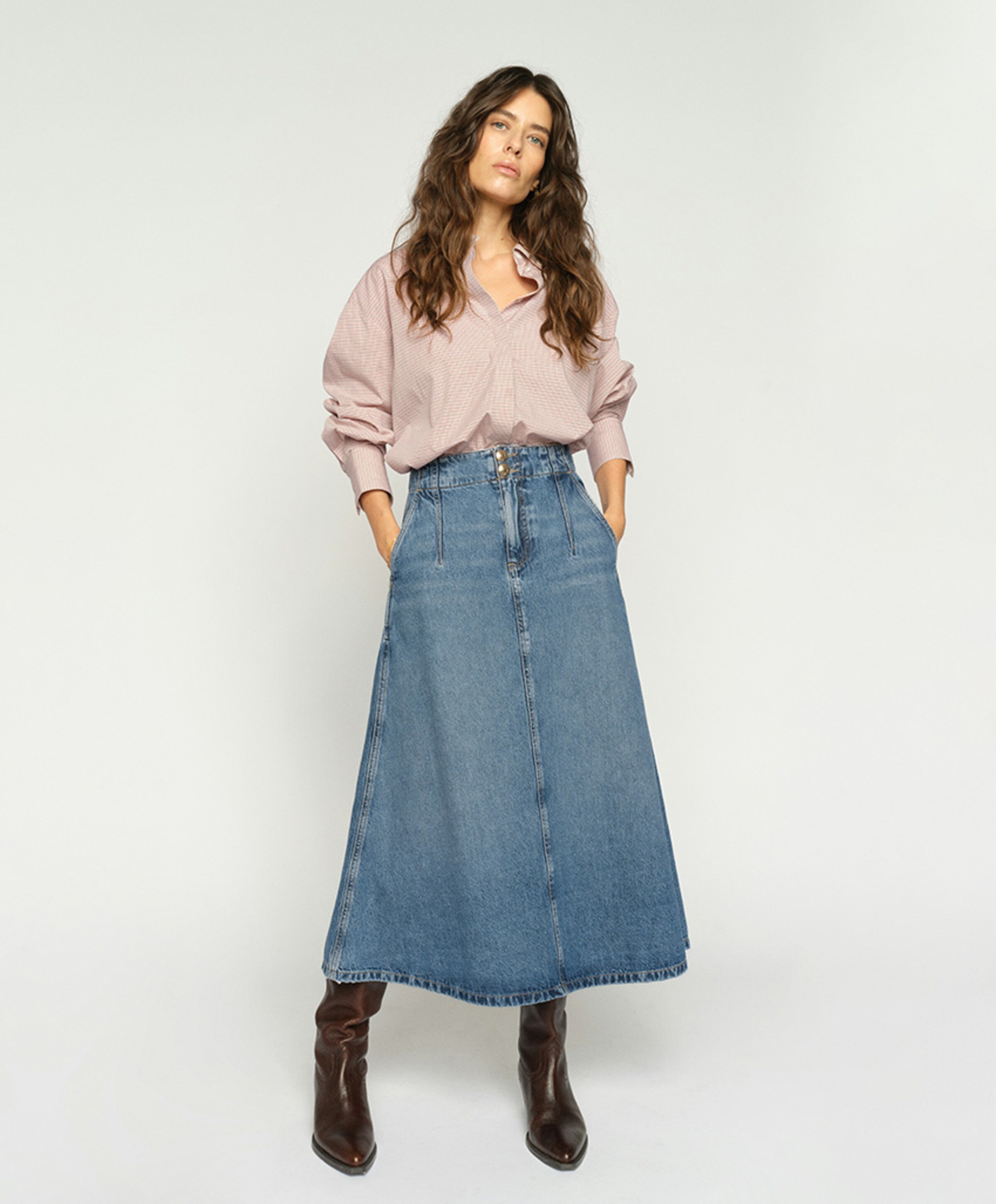 Mos Mosh Dames rok blauw