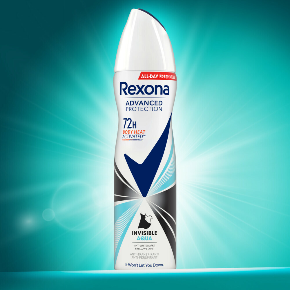 Rexona Deodorant Spray Advanced Protection Invisible Aqua150 ml
