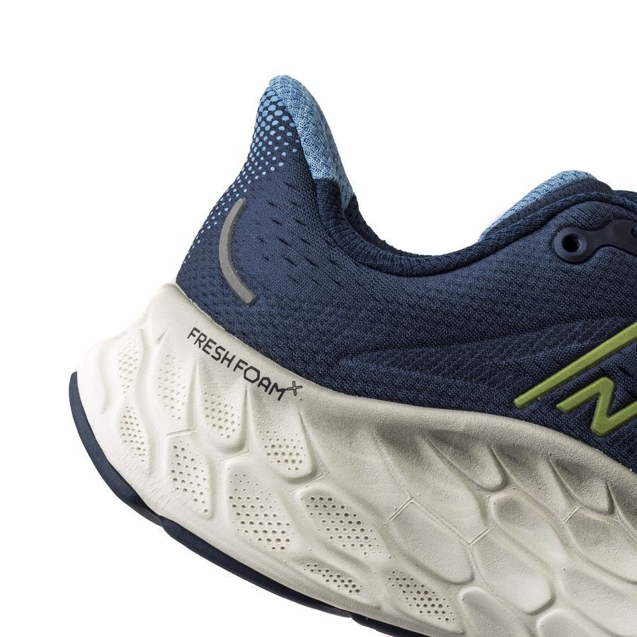 New Balance Chaussures de Running Fresh Foam V4 - Bleu Marine/Blanc