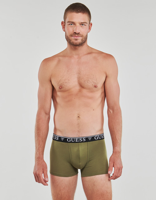 Guess - NJFMB BOXER TRUNK X5 - Noir / Blanc / Kaki / Gris / Gris