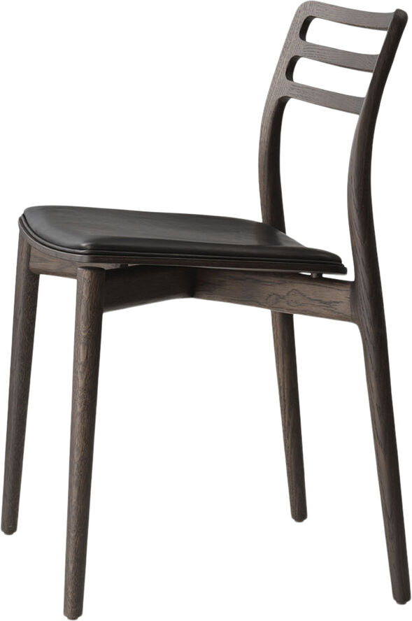 Vipp Vipp481 Cabin chair, Dark oak w/black leather Sort & brun