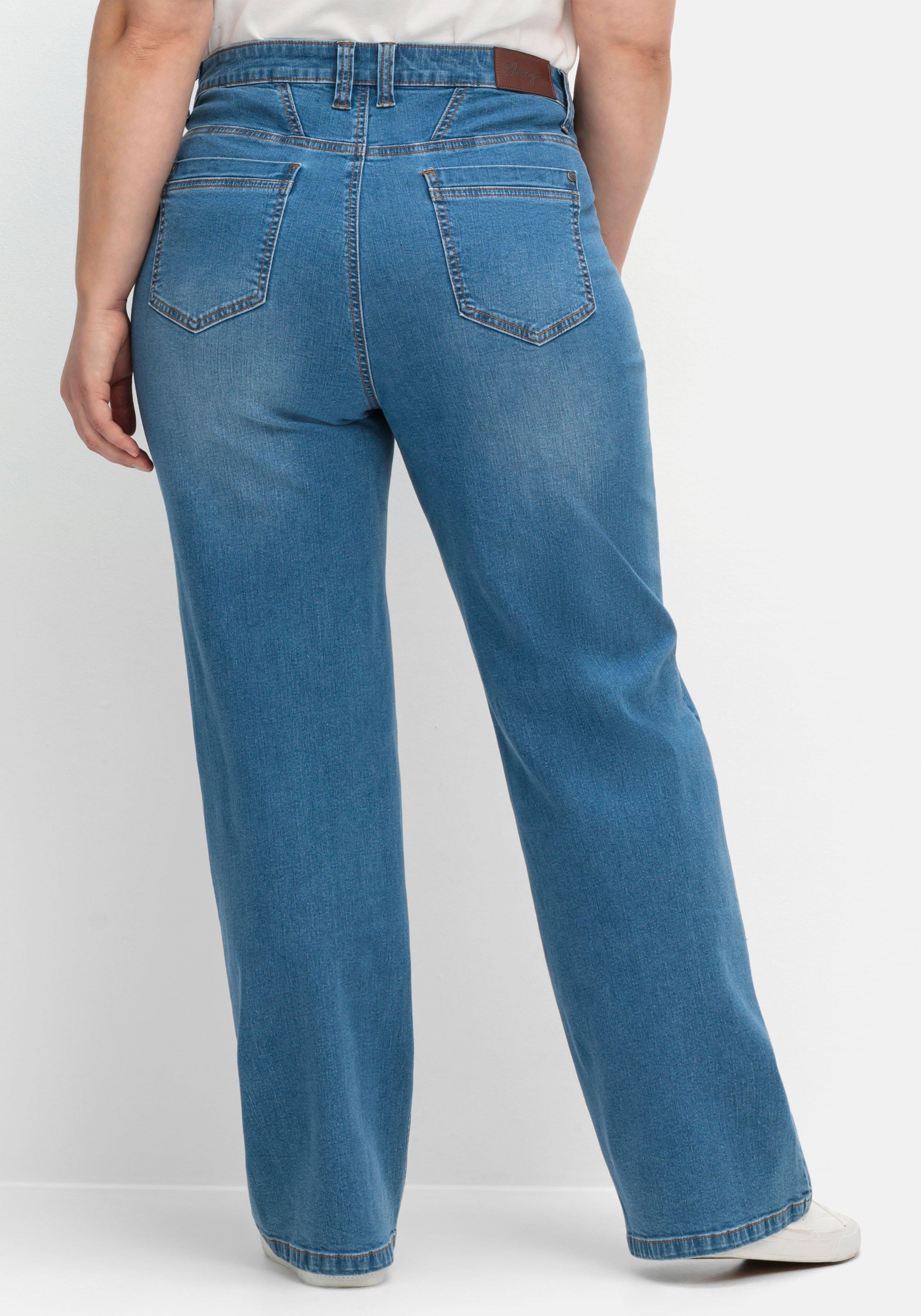 Weite Jeans in Curvy-Schnitt ELLA